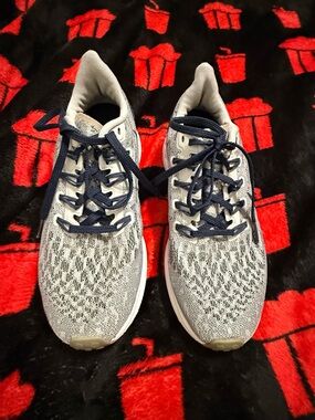 Nike Dallas Cowboy Gray and Navy Knit Running Sneakers